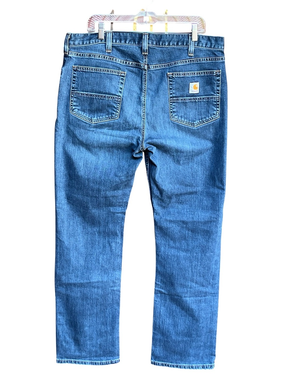 Men's Carhartt Straight relax-fit Jeans in Medium Blue - Picture 5 of 11